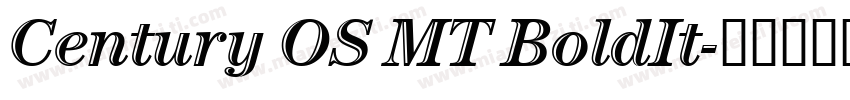 Century OS MT BoldIt字体转换